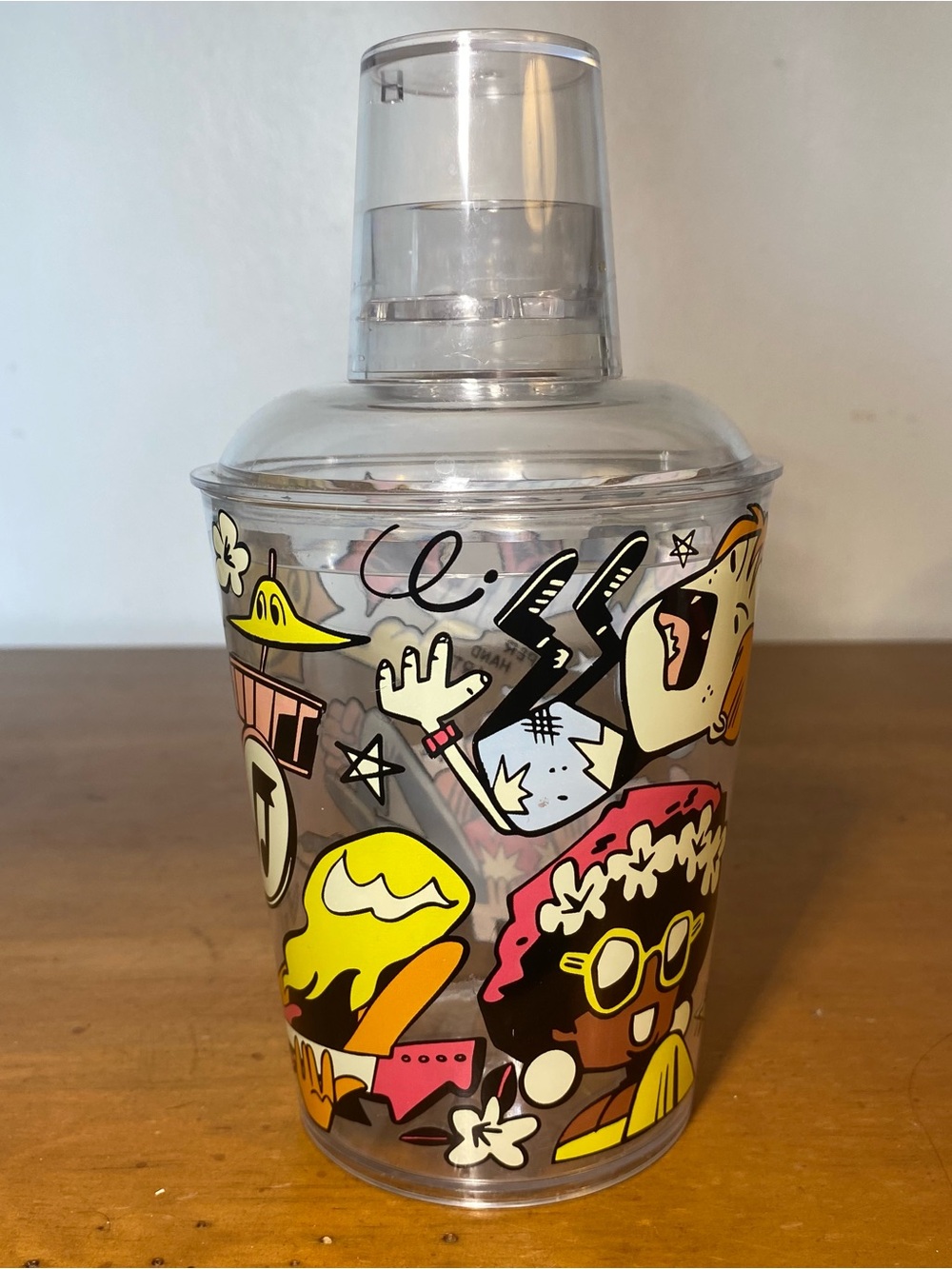 LIVE NATION Cocktail Juice Shaker Cup w/Shot Glass Upper Hand Art Brian Butler
